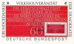 Sondermarke »Grundgedanken der Demokratie«, 13. August 1981