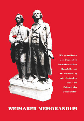 Deckblatt des Weimarer Memorandums